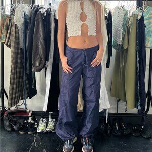 Motel Rocks x Olivia Neill Navy Phil Trouser